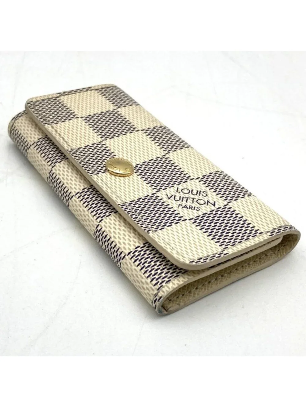 Louis Vuitton Multicles 4 Key Case Damier Azur Key Holder